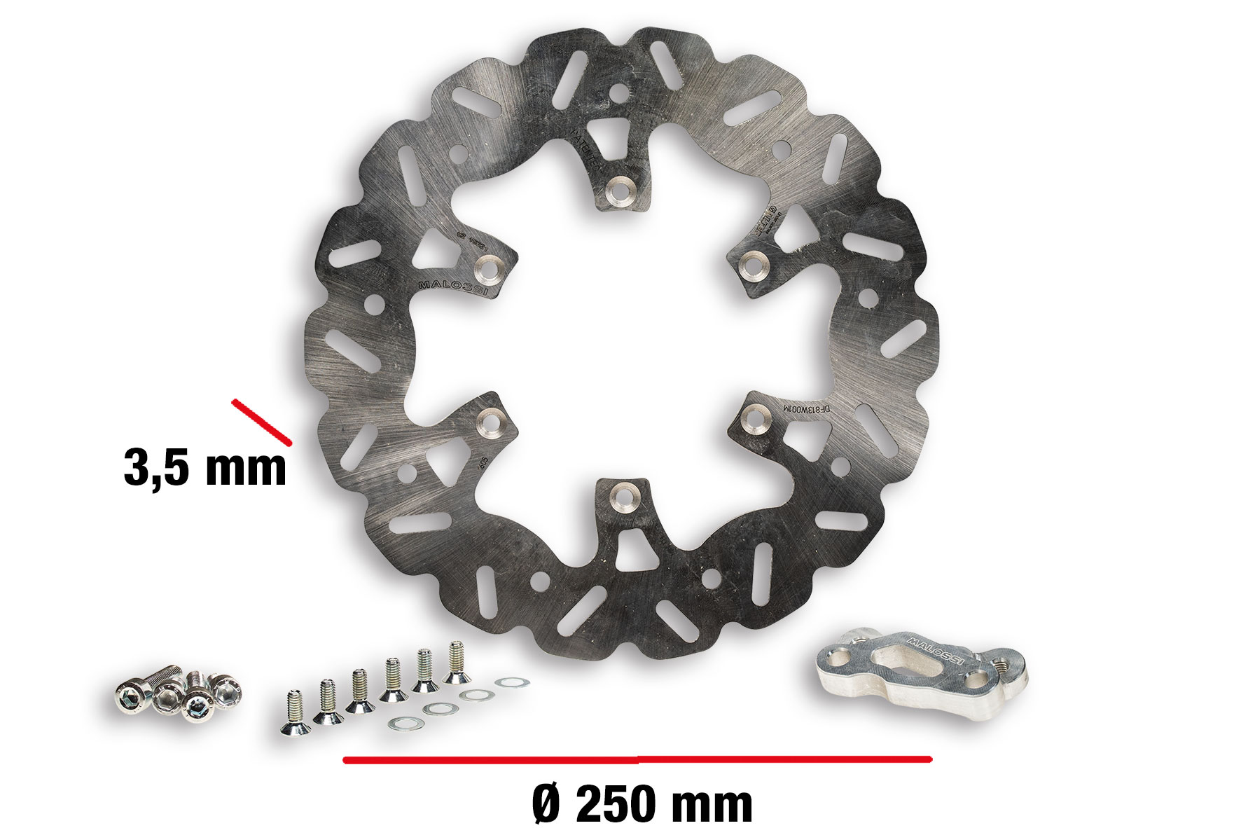 Malossi brake disc kit WHOOP DISC oversized s Gilera Runner SP 50 2T 2006-