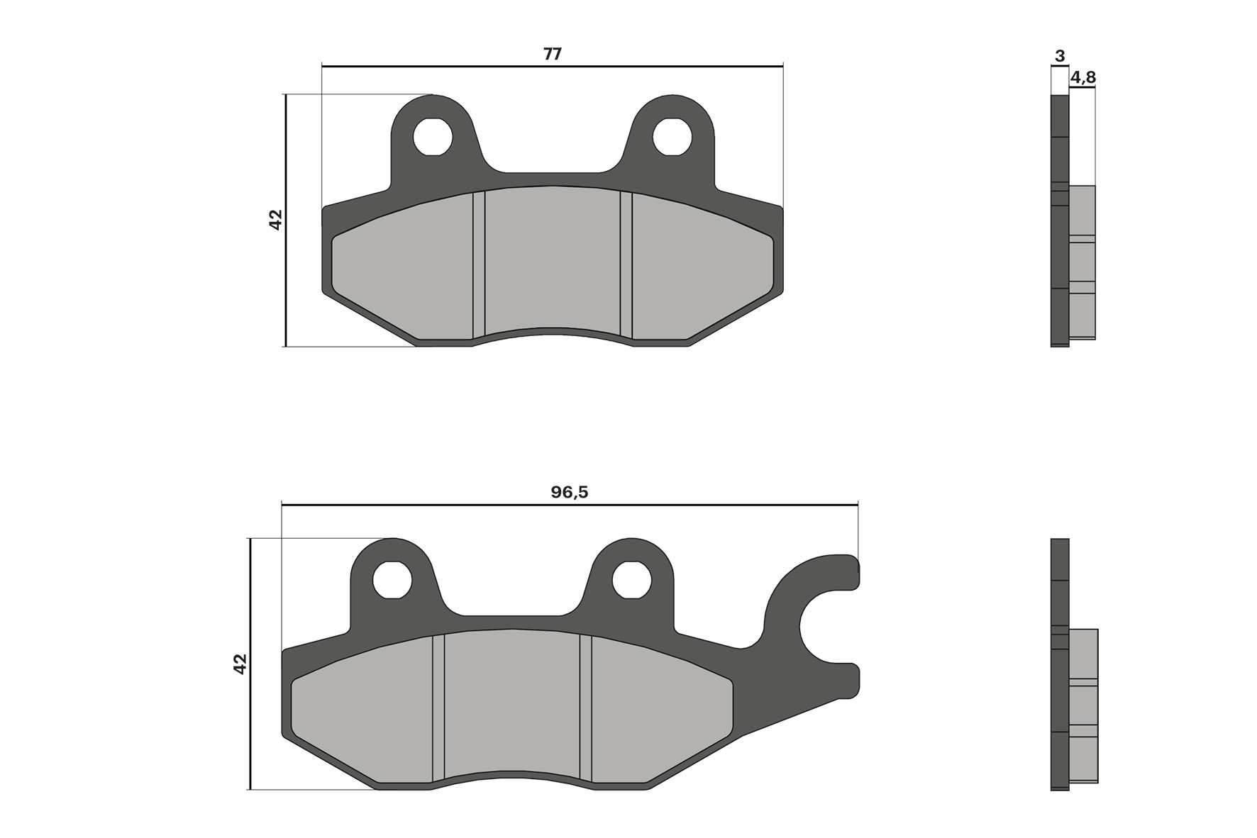 Malossi Pastiglie freno BRAKE PADS Suzuki Burgman AN 400 ie 4T LC euro 3 2010-2016
