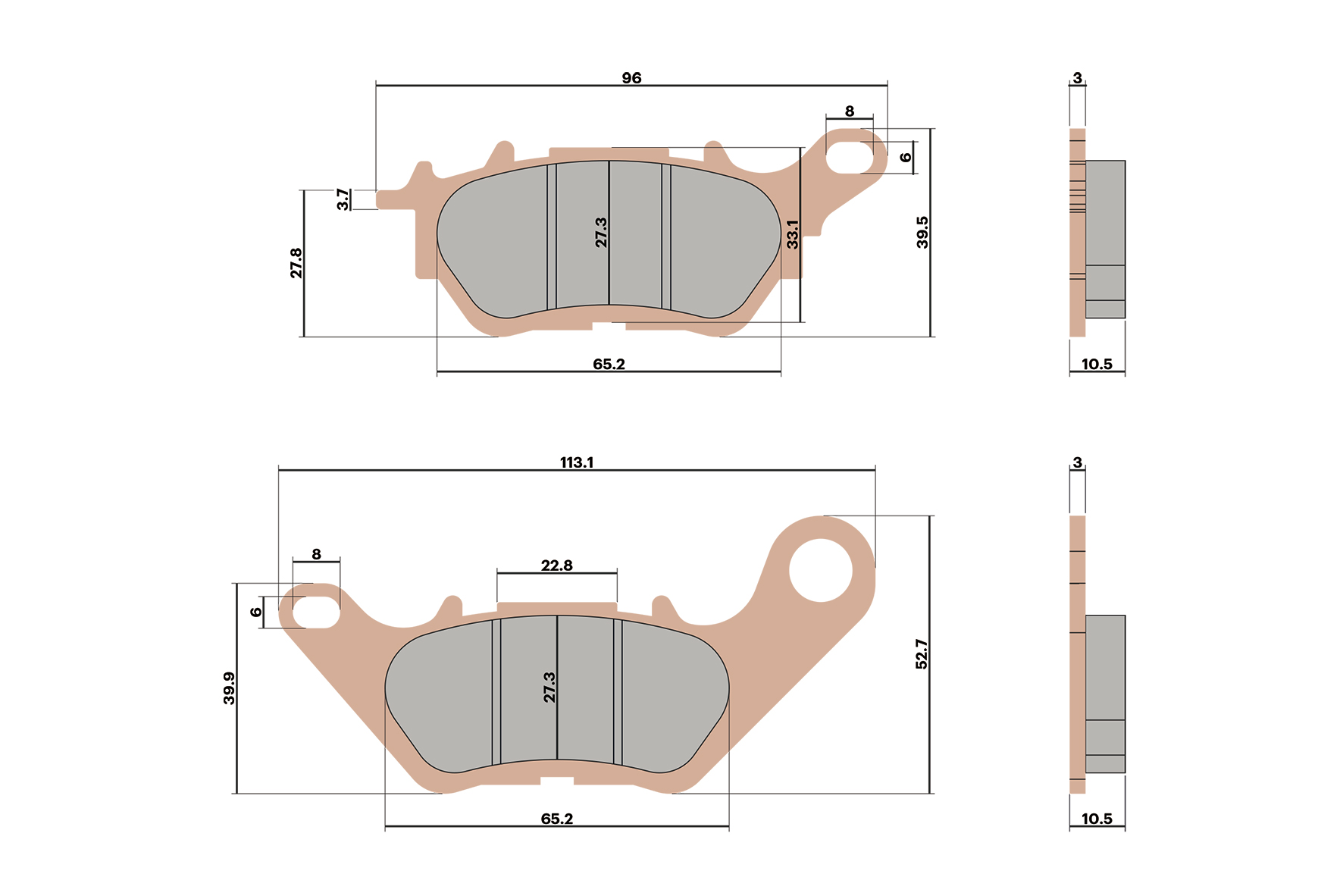 Malossi Pastiglie freno BRAKE PADS MHR SYNT Yamaha Xmax Tech Max 300 ie 4T LC euro 5 2021-2022