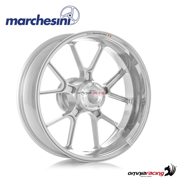 Cerchio posteriore Marchesini M10RR Kompe Motard in alluminio silver per Husqvarna FS450 2016