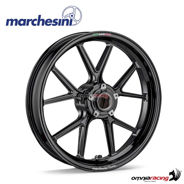 Cerchio anteriore Marchesini M10RS Kompe in alluminio Nero per Yamaha MT03 2016>2020