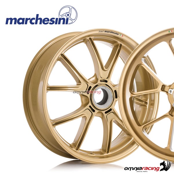 Cerchio posteriore Marchesini M10RS Corse in magnesio oro per Ducati 1199 Superleggera 2014