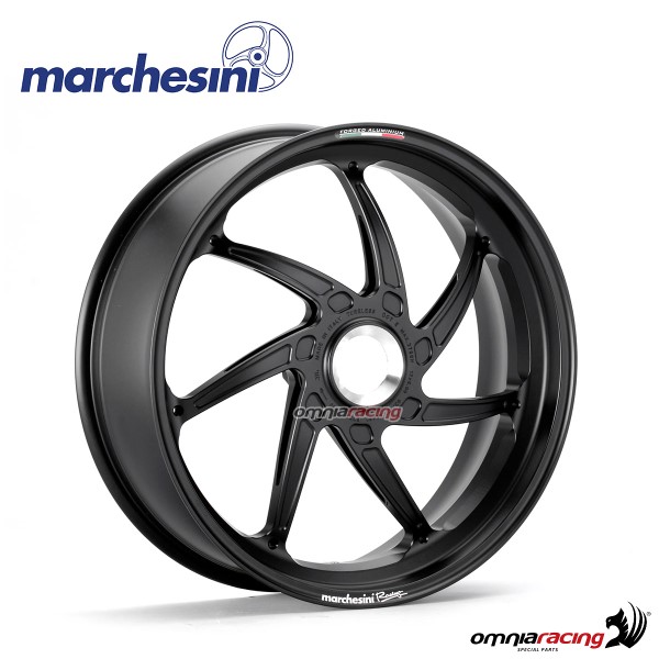 Cerchio posteriore Marchesini M7RS Genesi in alluminio Nero lucido per Ducati Panigale V4 Tutti i mo