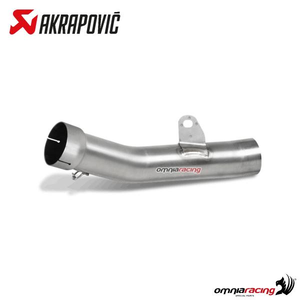 Link pipe Akrapovic racing decatalytic steel Kawasaki ZX6R 09-18/ 636 16-18