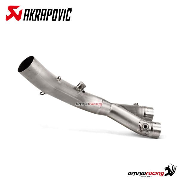 Link pipe Akrapovic Track day racing original manifolds and S-Y10SO17-RT/TD Yamaha R1 2019-2024