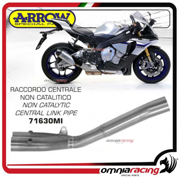 Arrow not catalyzed central mid pipe / tube no-Kat for Yamaha YZF R1 / R1M 2017>