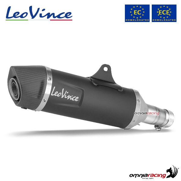 Leovince Exhaust Slipon Black Steel 