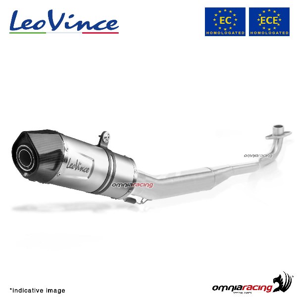 Leovince Full Exhaust System Lv One Evo Steel Homologated for Vespa Sprint  125 2021 - 14398EK 0002 