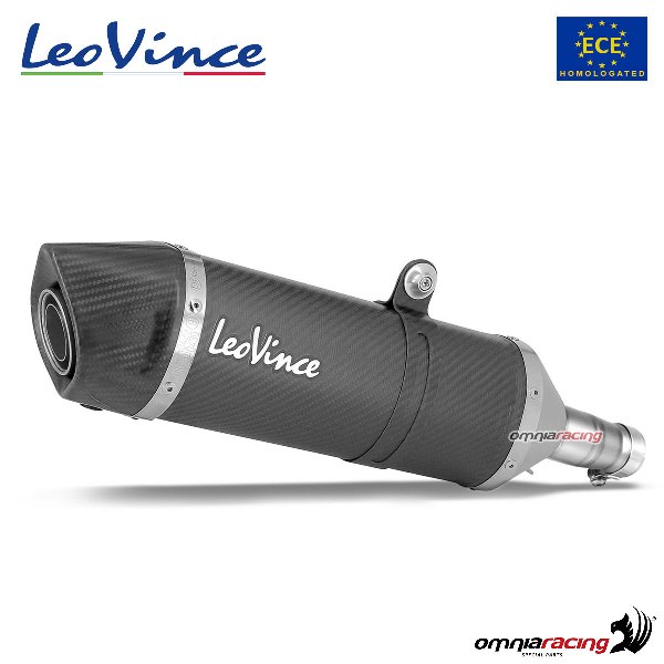 LeoVince exhaust slipon LV One Evo carbon homologated for Honda CBR500R  2019>2020