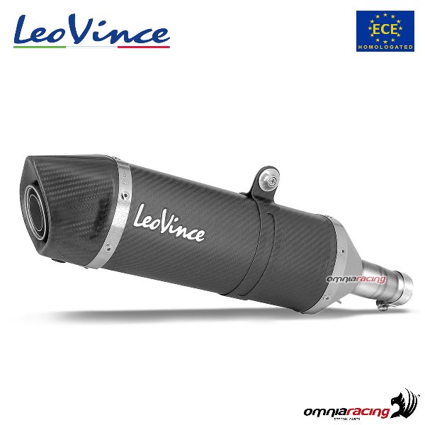 LeoVince exhaust slipon LV One Evo carbon homologated for Honda Integra 700/DCT/ABS 2012>2013