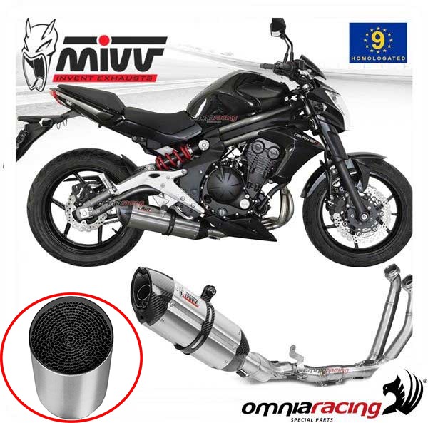 Approved Exhaust Mivv Catalyst Kawasaki Er6n 2012 2016 - K 029 L7 Acc 033 A1 - Silencers