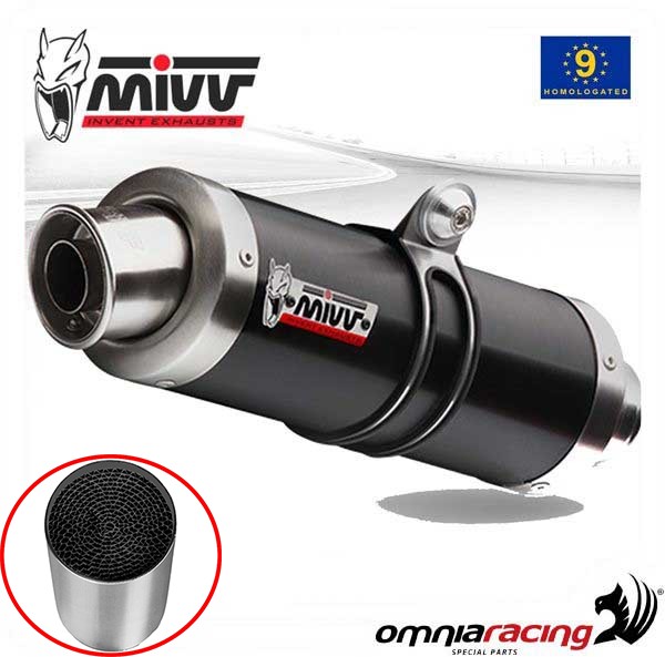 Approved catalysed exhaust Mivv gp steel black Ktm RC390 2014>2016