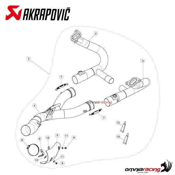 Escape Akrapovic Slip On BMW R1200 GS 2013-2018 – All2bikes Cascos