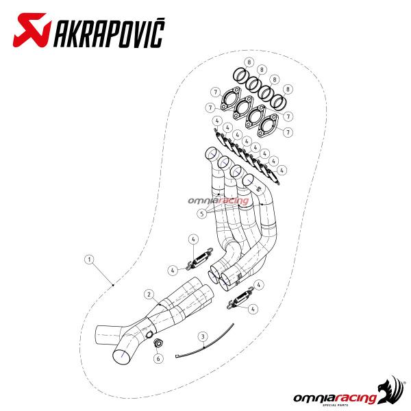 Akrapovic Header Racing Steel Kawasaki Zzr1400 Zx14r 2012-2020