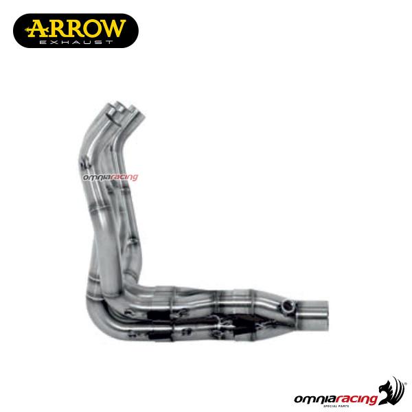 Collettore di scarico Arrow in acciaio inox racing per Kawasaki Z800E 2013>2016