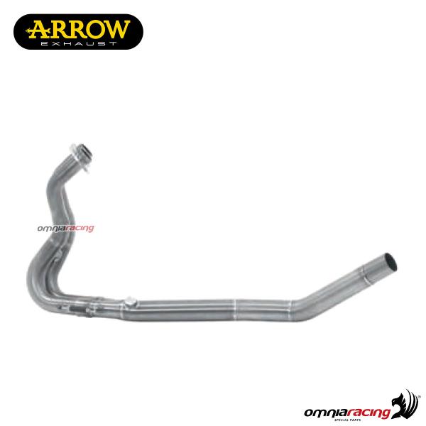 Collettore di scarico Arrow in acciaio inox racing per Kawasaki Ninja 400 2018>2020