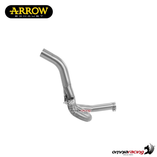 Arrow racing decatalyzed central mid pipe NOT homologated for Aprilia Dorsoduro 900 2017>