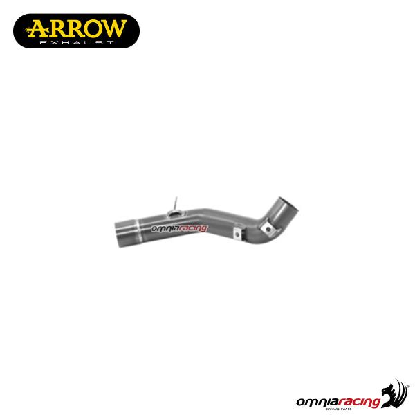 Arrow steel racing decatalyzed central mid pipe NOT homologated for BMW F750GS/F850GS 2021>2023