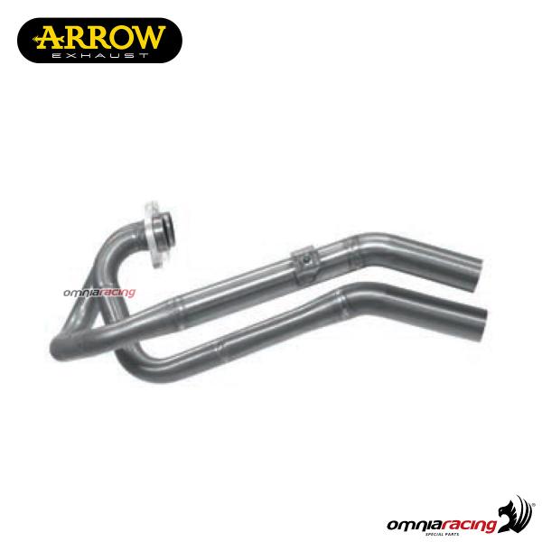 Collettore di scarico Arrow in acciaio inox racing per Honda FMX650 2005>2008