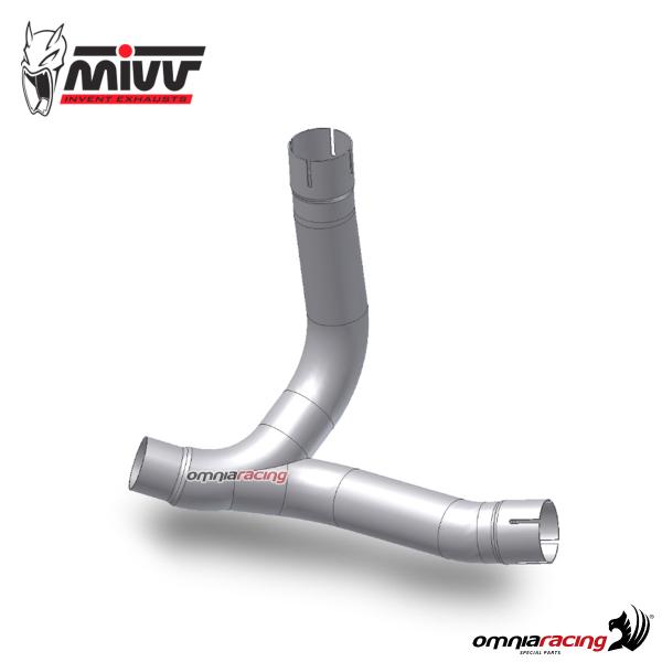 Mivv raccordo elimina catalizzatore acciaio tubo No Kat per Ducati DesertX 2022-2023