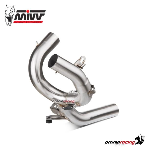 Mivv collettore elimina catalizzatore acciaio (Tubo No Kat) per Ducati Multistrada 1200 2012>2014