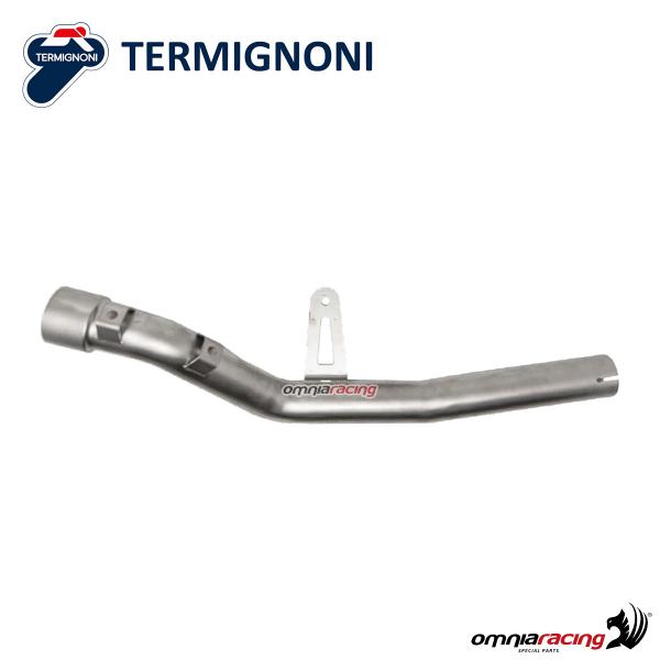 Termignoni link pipe no catalyzed in inox racing for Benelli Leoncino 500 2017>2020