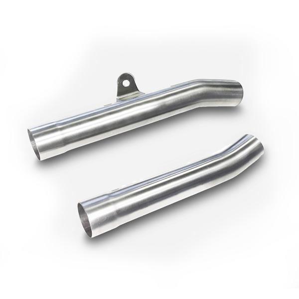 ZARD glossy steel link pipe Racing Triumph Bonneville T100 2017-2020