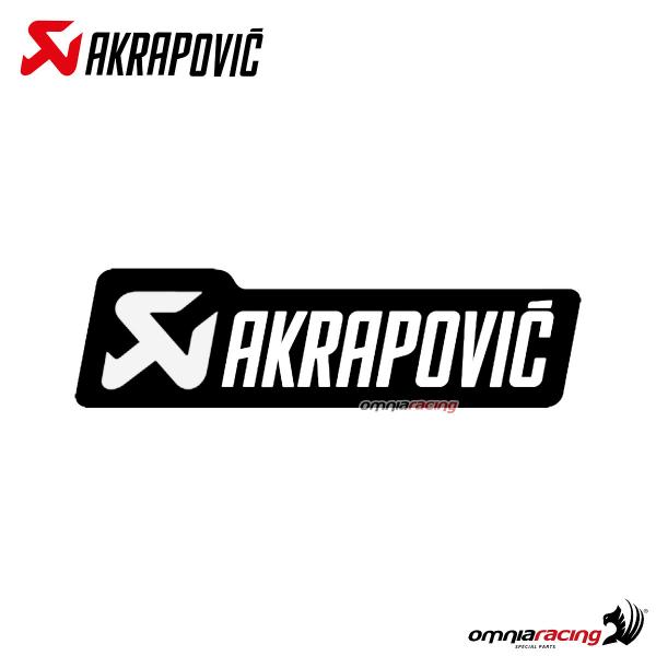 Akrapovic - Ricambi scarico adesivo monocromatico 135x40mm