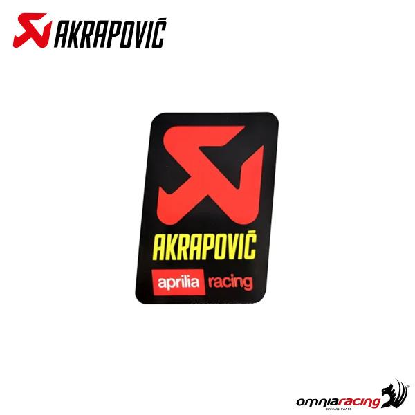 Akrapovic spare part exhaust heat resistant adhesive color stickers Aprilia Racing