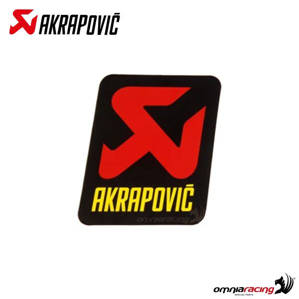 Akrapovic spare part exhaust heat resistant adhesive color stickers 70x65mm for cross cap