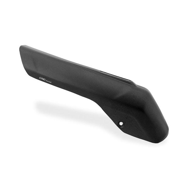 Paracalore terminale Akrapovic CNC Racing carbonio opaco Ducati Multistrada V4 Rally 2023-2024