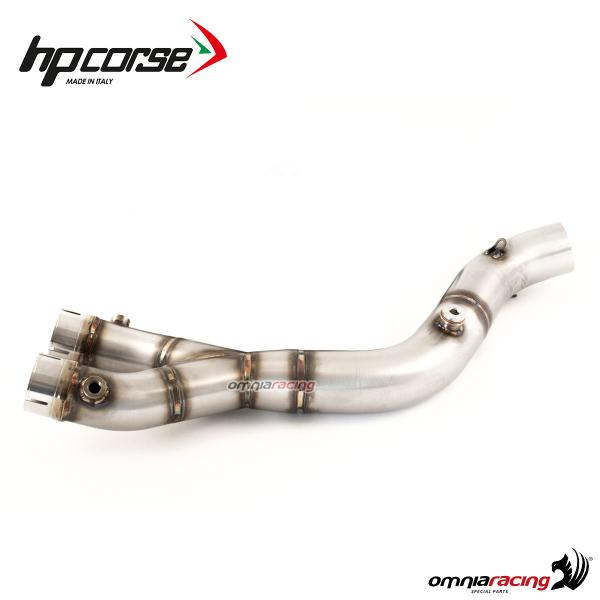 HPCORSE raccordo racing 2:1 decat con fori sonda per collettori originali YAMAHA YZF R1 2015>