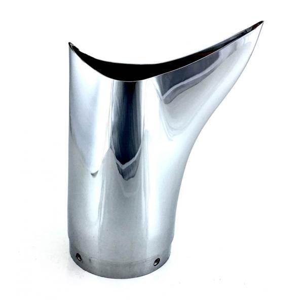 Fondello IXIL scarico Ironhead FISH TAIL Cromo lucido 88mm