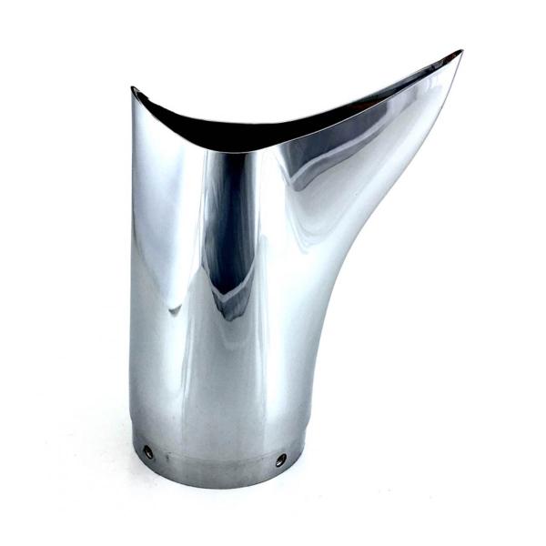 Fondello IXIL scarico Ironhead FISH TAIL Cromo lucido 112mm