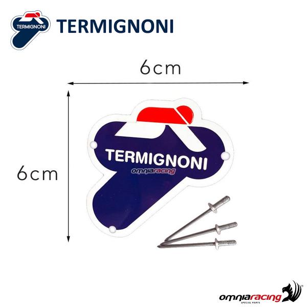 Accessori Termignoni parti di ricambio placchetta 6x6 cm targhetta e rivetti universale