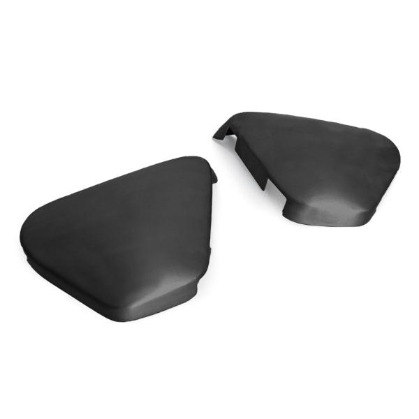 Pair of black right and left side panels Zard brushed aluminum for Triumph Bonneville T100 / T120