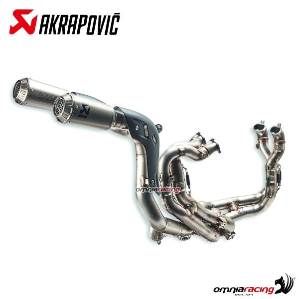 Akrapovic impianto scarico completo titanio racing+filtro aria Ducati Panigale V4/S 2022-2023