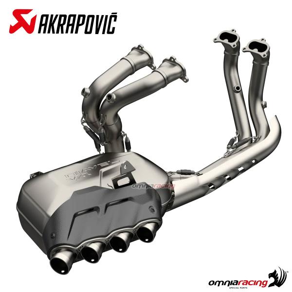 Akrapovic impianto di scarico completo in titanio racing per Ducati Diavel V4 2023