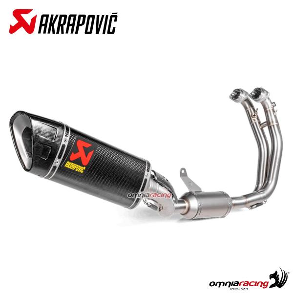 Impianto di scarico completo Akrapovic racing in carbonio per Aprilia RS660 2020>