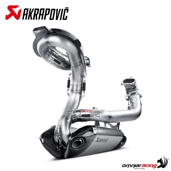 Impianto scarico completo Evolution Akrapovic racing titanio Ducati Panigale 1299/959 2015>2019