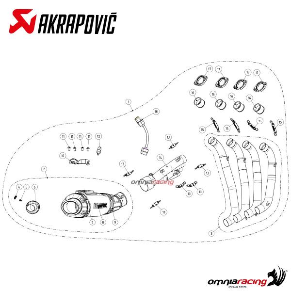 Escape Akrapovic Racing Line Titanio CBR650R 19 - EuroBikes