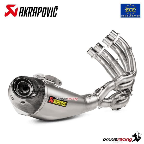 Impianto di scarico completo Akrapovic omologato in titanio per Honda CB650R 2019>