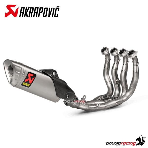 Impianto di scarico completo Evolution line Akrapovic in titanio per Yamaha R1 / R1M 2020>