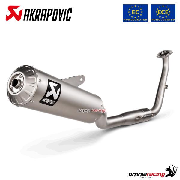 Akrapovic complete exhaust approved steel Yamaha XSR125 2021-2024