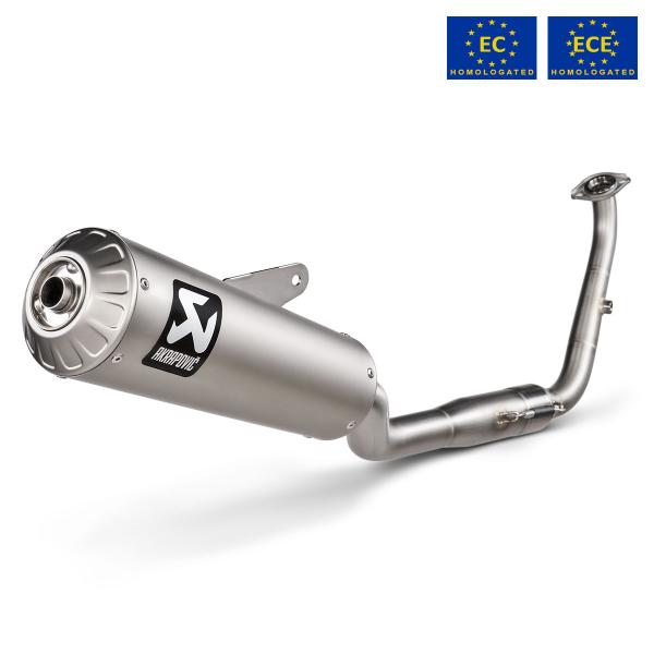 Akrapovic complete exhaust approved steel Yamaha XSR125 2025