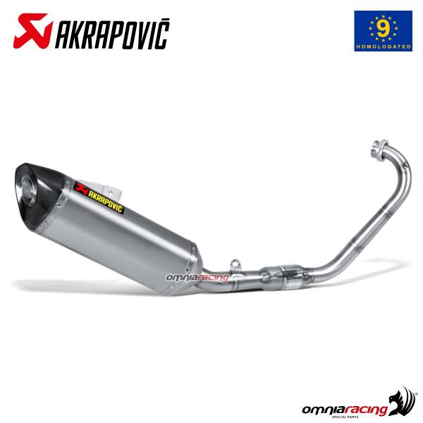 Scarico completo Akrapovic omologato titanio Yamaha MT125 2014-2016