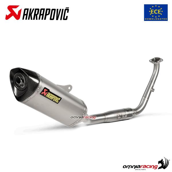 Scarico completo Akrapovic omologato titanio Yamaha MT125 2021-2024