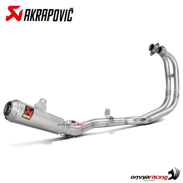 Scarico completo Akrapovic acciaio racing Yamaha YZF R3 2015-2021