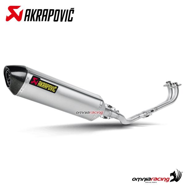 Impianto di scarico completo Akrapovic racing in titanio per Yamaha Tmax 530 2012>2016