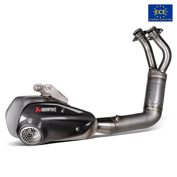 Scarico completo Akrapovic omologato titanio Yamaha MT07 2021-2025